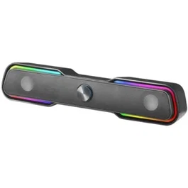 Mars Gaming Barra de Sonido Bluetooth MSBX, Potencia 10W, Sistema 2.0, Color Negro
